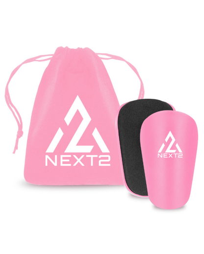 mini shin guards pink